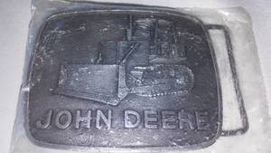 lot 28 image: John Deere Belt Buckle Bulldozer Industrial.