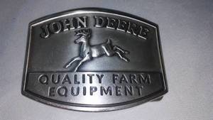lot 29 image: John Deere Belt Buckle Quality Farm Equipment 1985