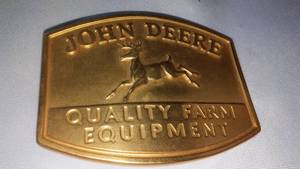lot 30 image: John Deere Belt Buckle Quality Farm Equipment 1985