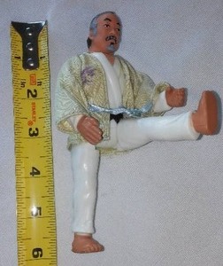 lot 41 image: Vintage 1980s KARATE KID MR. MIYAGI Action Figure