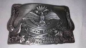 lot 76 image: N.D. Belt Buckle 1986