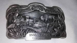 lot 78 image: Belt Buckle Cogswell N.D. Centennial