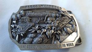 lot 117 image: Belt Buckle Fargo Moorhead Agricultural Capital Of The World