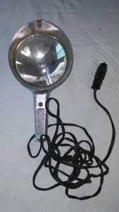 lot 125 image: Cast Vintage Aluminum Spotlight, 12V. GE