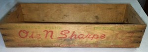lot 128 image: Antique 5 lb. Cheese Box, Clearfield Cheese Co. Curwensville PA, Ole N Sharpe