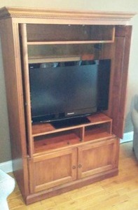 lot 51A image: Media Entertainment Cabinet by Ethan Allen . 