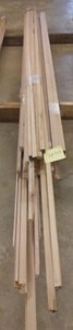 Misc. Maple Mouldings, Base Cup, Shelf Edge. Etc.