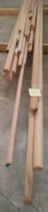 Red Oak Dowels and Half Rounds.