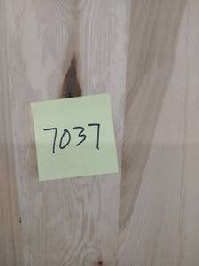 Hickory Barn Door with Black Walnut Accent.