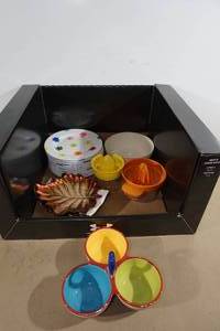 Flowered Plates, Juicers, Serving Dish