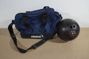 Columbia 300 Bowling Ball with Ebonite Bag