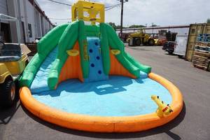 Magic Time Twin Peak Inflatable Water Slide Play Set