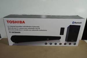 NEW Toshiba 2.1 Channel Bluetooth Soundbar with Wireless Subwoofer