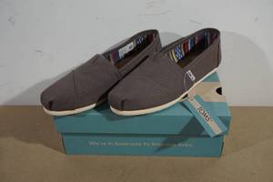 NEW Toms Alpargata Ash Canvas Shoes - Womens 7.5