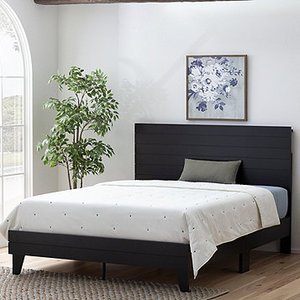 Brookside Shiplap Wood Panel Platform Bed - Twin XL