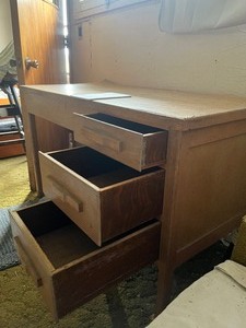 Old wood desk