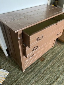 # Drawer Dresser old with hardware