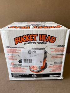 Bucket Head 5 Gal. 1.75-Peak HP WetDry Shop Vacuum Powerhead with Filter Bag and Hose (compatible with 5 Gal. Bc Homer Bucket) used