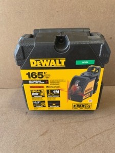 DEWALT 165 ft. Red Self-Leveling Cross-Line Laser Level with (3) AA Batteries & Case