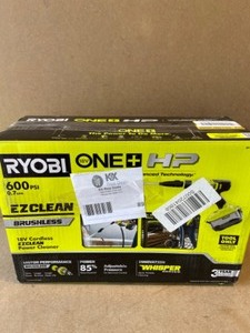 RYOBI ONE HP 18V Brushless EZClean 600 PSI 0.7 GPM Cordless Cold Water Power Cleaner (Tool Only)