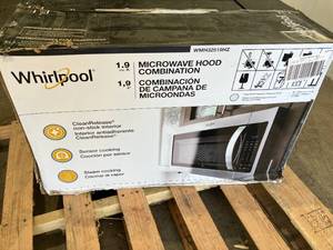 lot 58 image: Whirlpool 1.9 cu. ft. Over the Range Microwave in Fingerprint Resistant Stainless Steel with Sensor Cooking