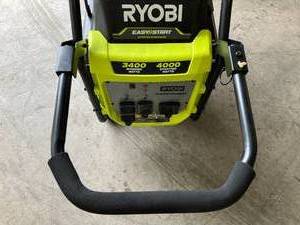 lot 84 image: Ryobi 4000-Watt Gasoline Powered Digital Inverter Generator with CO Shutdown