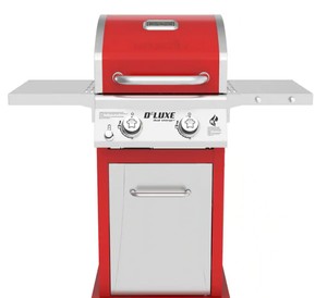 lot 53 image: Nexgrill Deluxe 2-Burner Propane Gas Grill in Red MISSING HARDWARE