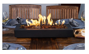 lot 72 image: Table Fire Lara 20 in. x 7 in. x 8.1 in. Rectangle Table Top Fire Bowl