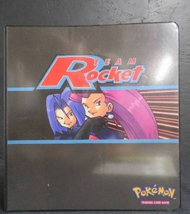 POKEMON TRADING CARDS IN TEAM ROCKET BINDER