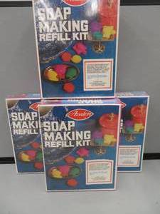 4 BOXES OF AVALON SOAP MAKING REFILL KITS (UNOPEN)