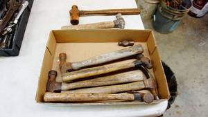 Assorted hammers