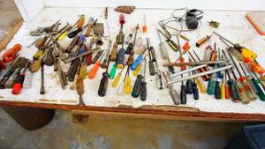 Assortment of screwdrivers etc.