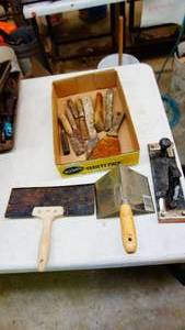 Miscellaneous Vintage Putty Knives-Trowels-Hand Sander