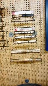 Three Vermont American Tools Steel Display Racks