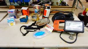 Vintage oil filters etc.