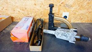 Attachment for cement mixing, Duo-Fast staple gun ST-18, soldering gun