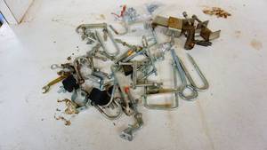 Assorted brackets, clamps etc.
