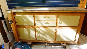 CabinetWorkbench 75 x 24 x 37 tall on a 5 dolly