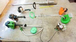 Three Gas Run Weed Trimmers