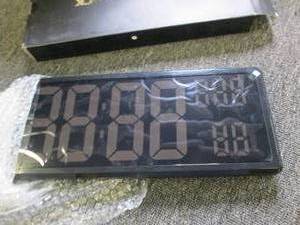 lot 156 image: new led wall clock opened for pictu...
