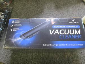 lot 157 image: new britech cordless handheld vacuu...
