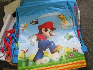 lot 159 image: 24 mario woven bags ...