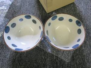 lot 191 image: mino ware japanese rice bowls set o...