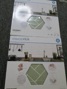 lot 198 image: 2 boxes of vamostile peel and stick...