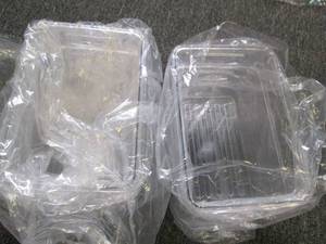 lot 205 image: 4 storage containers 5 12 inch wid...
