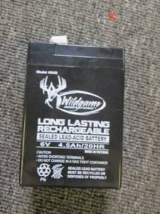 lot 233 image: wild game long lasting rechargeable...