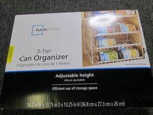 lot 261 image: 3-tier can organizer ...