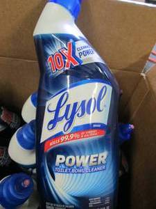 lot 296 image: case of 9 lysol power toilet bowl c...