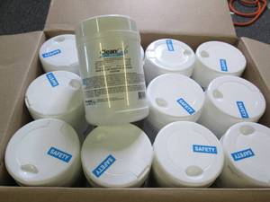 lot 310 image: case of 12 cleancide wipes cleans ,...