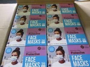 lot 339 image: case of london 3-ply disposable pro...